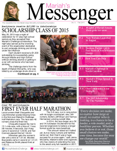 Mariah's Messenger Newsletter Fall 2015